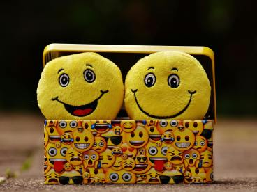 Two Yellow Emoji on Yellow Case